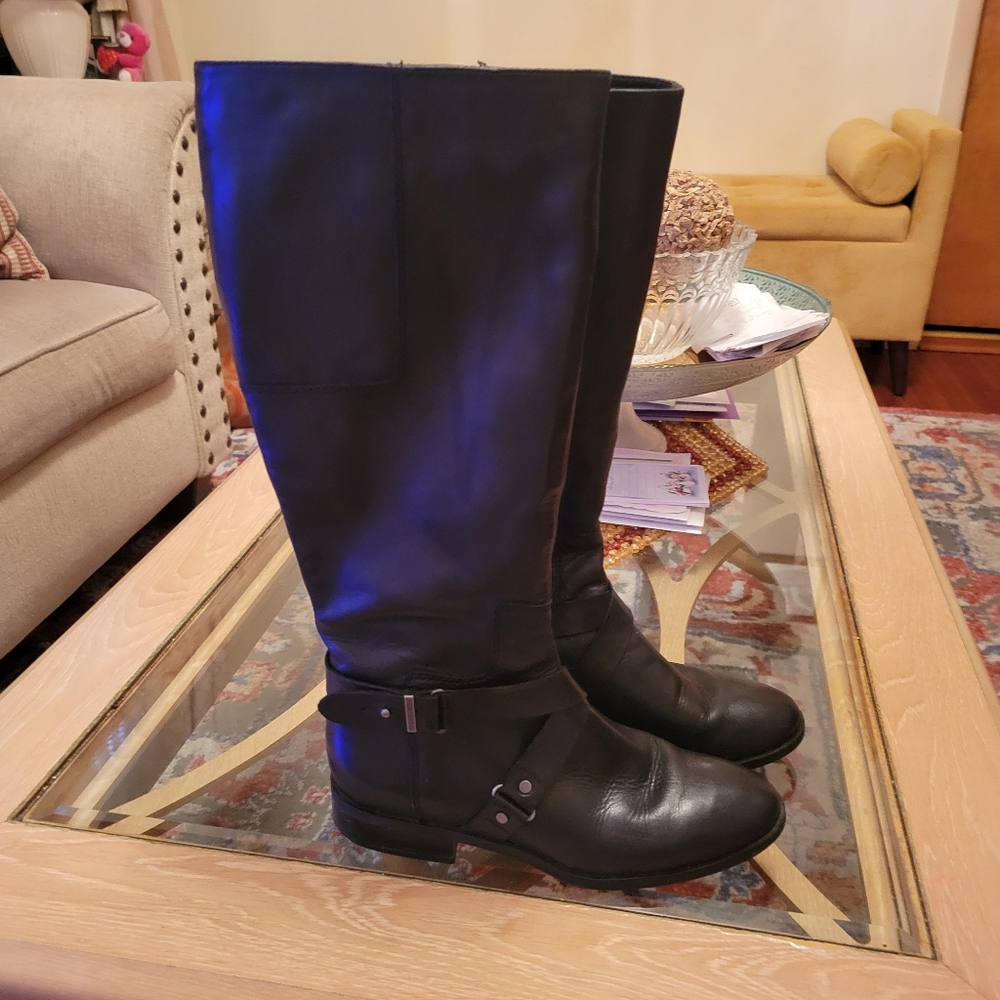 Leather boots